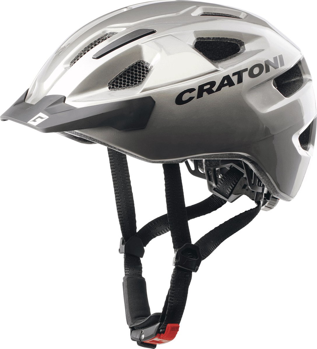 Cratoni Helm C-Swift City anthrazit glänzend Unisize 53 bis 59cm
