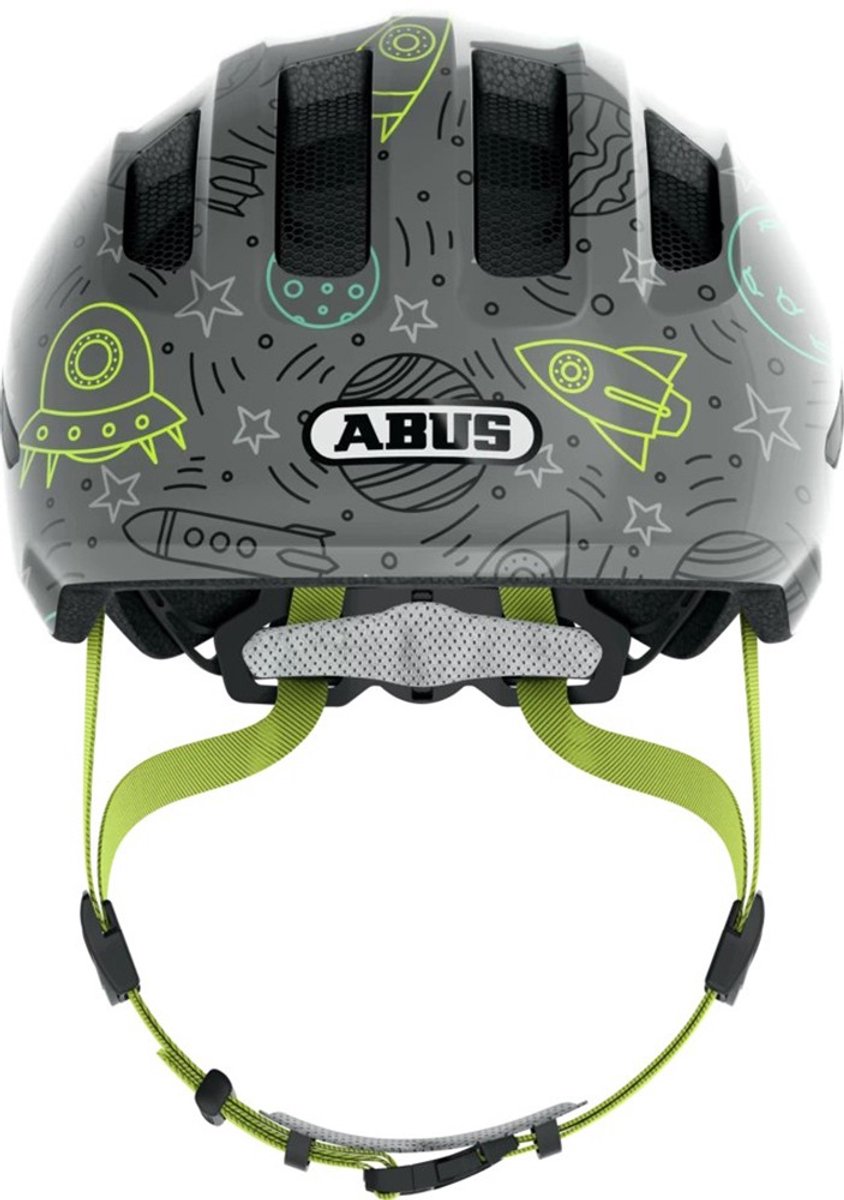 Abus Kinderhelm Smiley 3.0 LED grey space M 50 bis 55cm