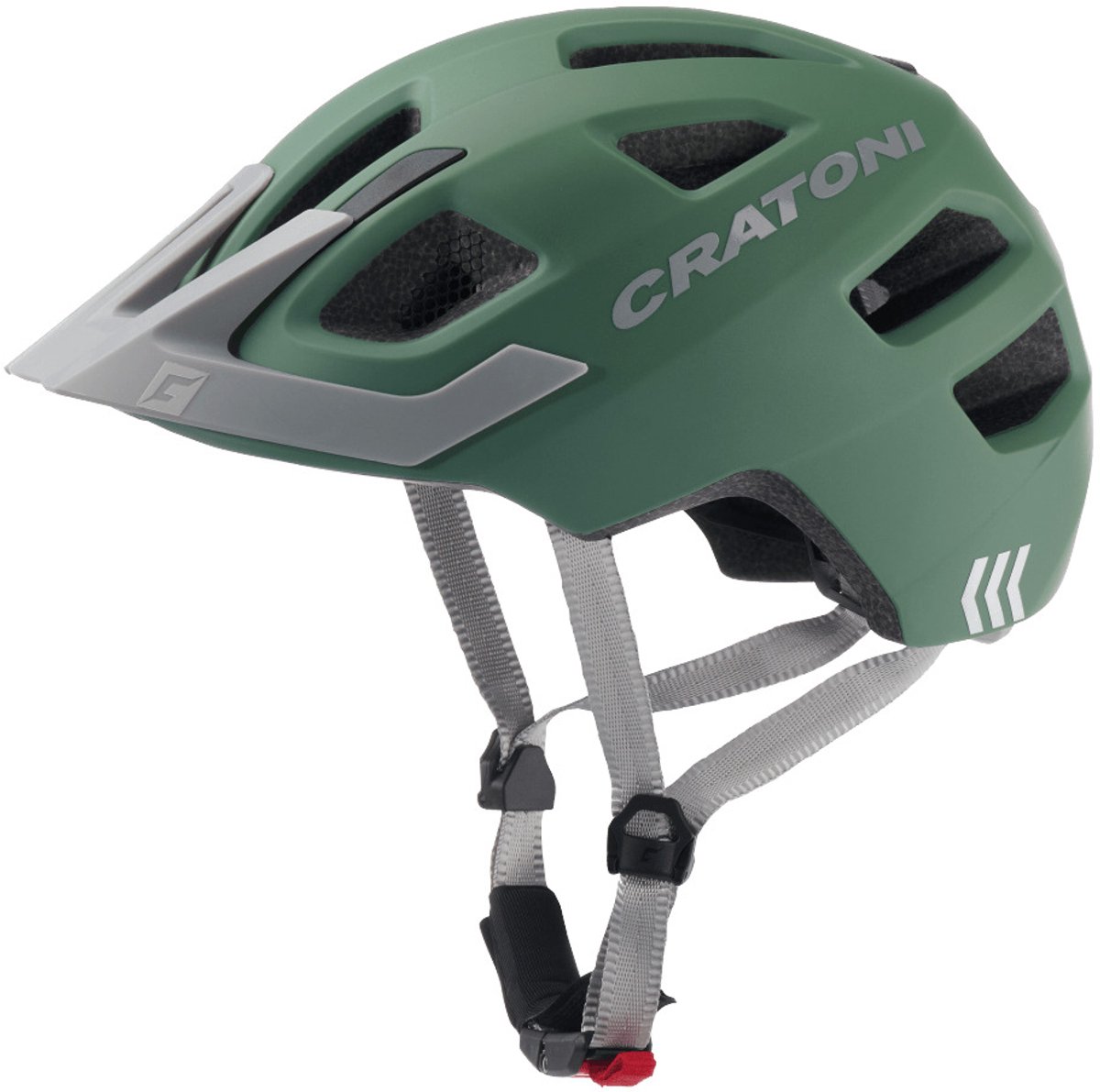 Cratoni Fahrradhelm Maxster Pro (Kid) sage matt, Gr. S/M (51-56cm)