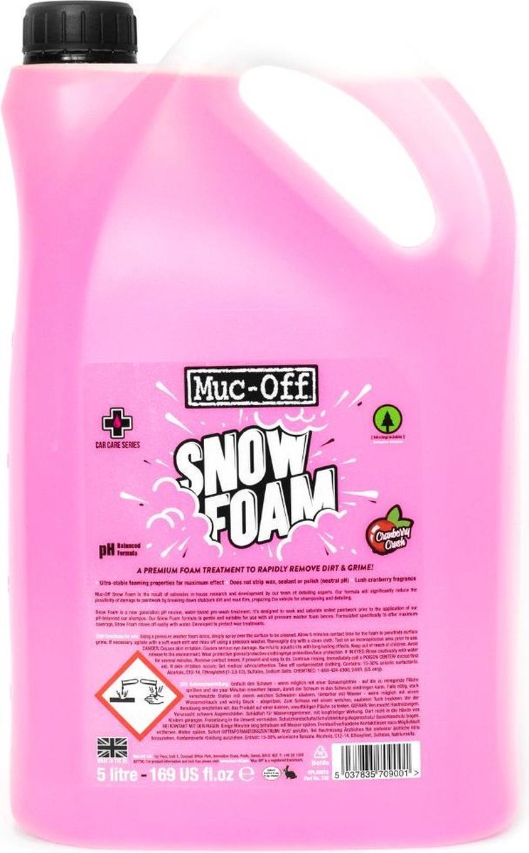 Muc Off Motorcycle Snow Foam 5 litre, pink, 5000