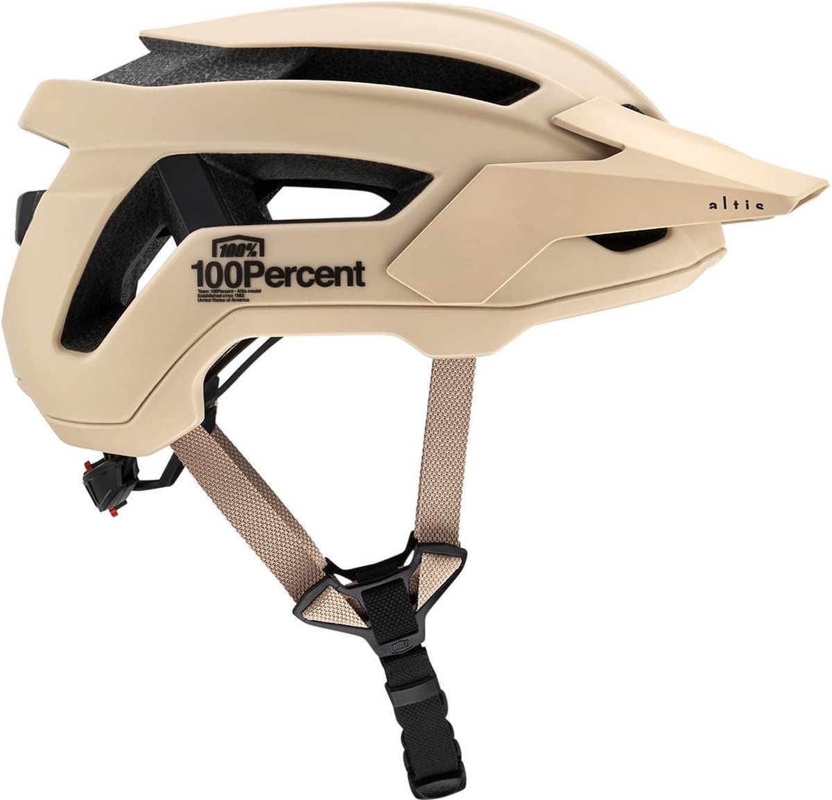 100% Altis helmet XS/S Tan - sicherer, gut belüfteter MTB-Trail-Helm