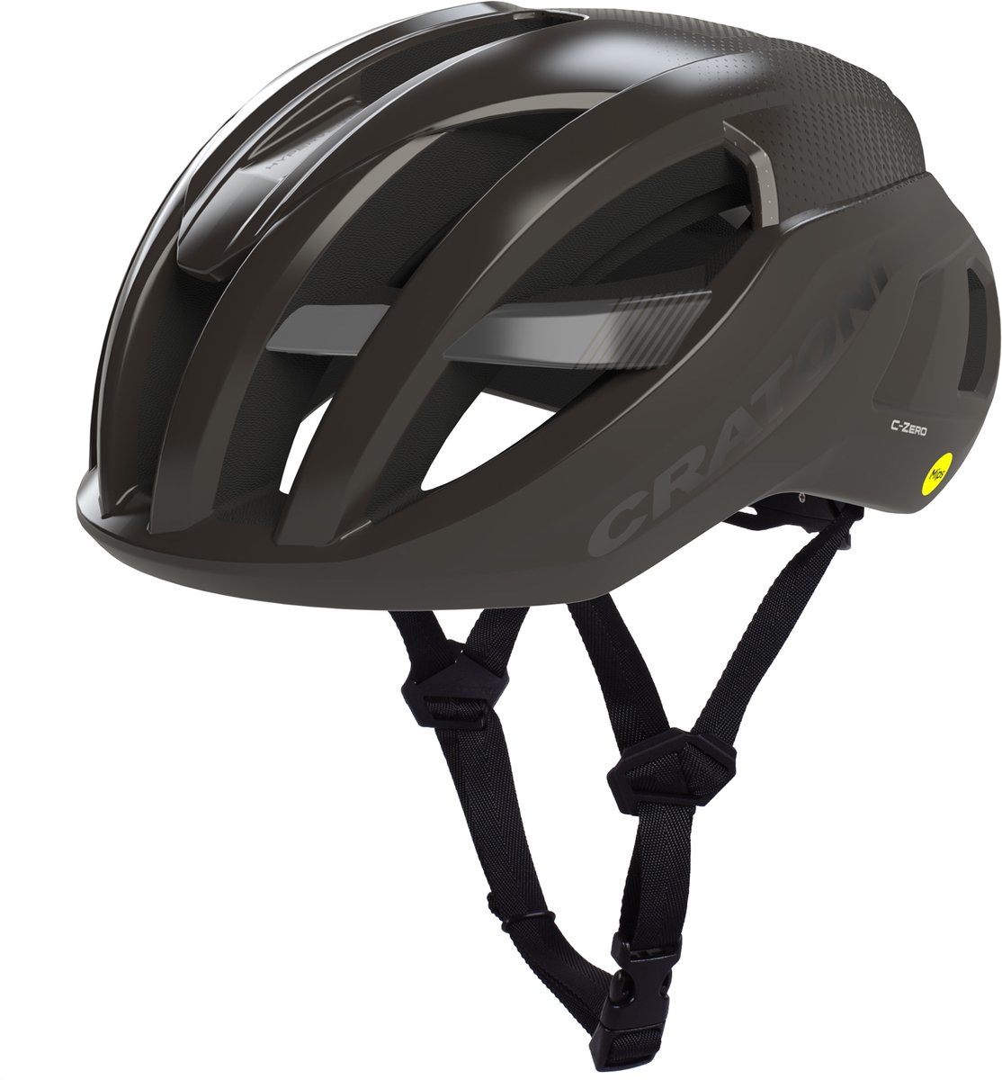 Fahrradhelm Cratoni C-Zero MIPS schwarz glänzend-matt,Gr. M/L (56-58 cm)