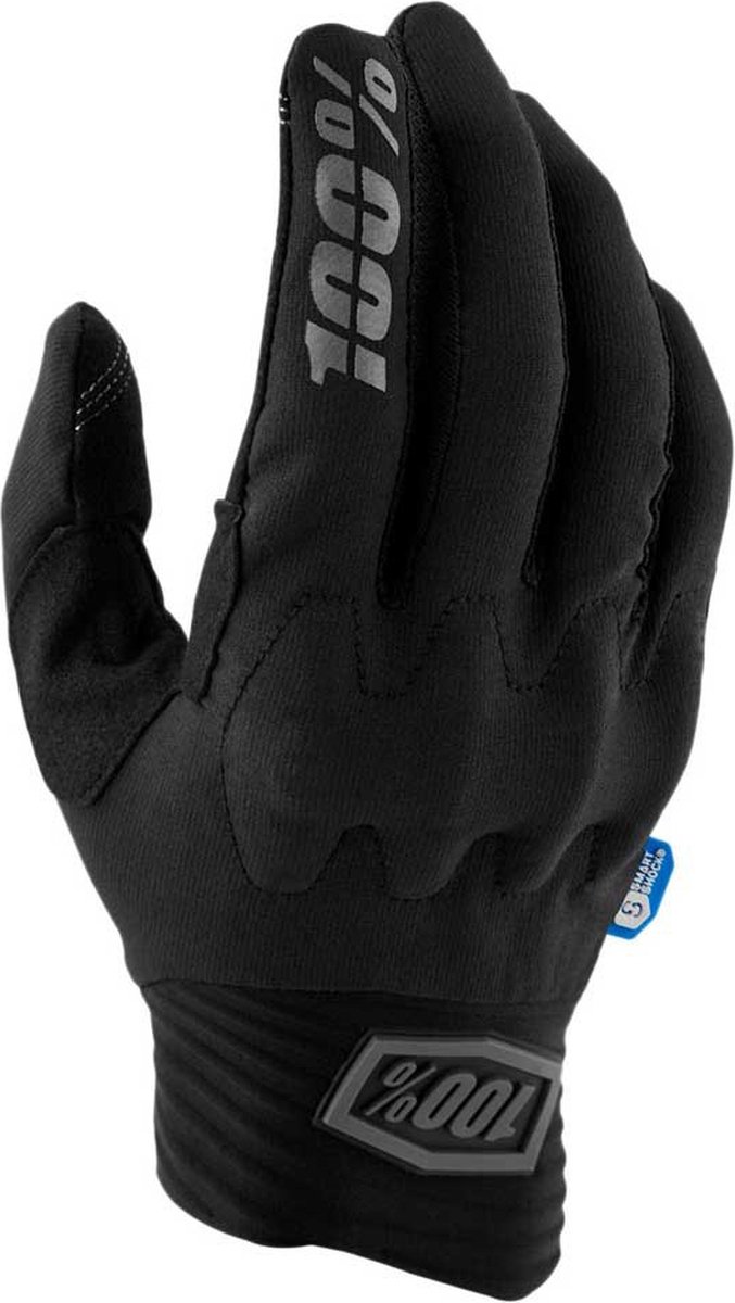 100% Cognito Smart Shock Gloves M black - maximaler Schutz und Grip für harte Trails