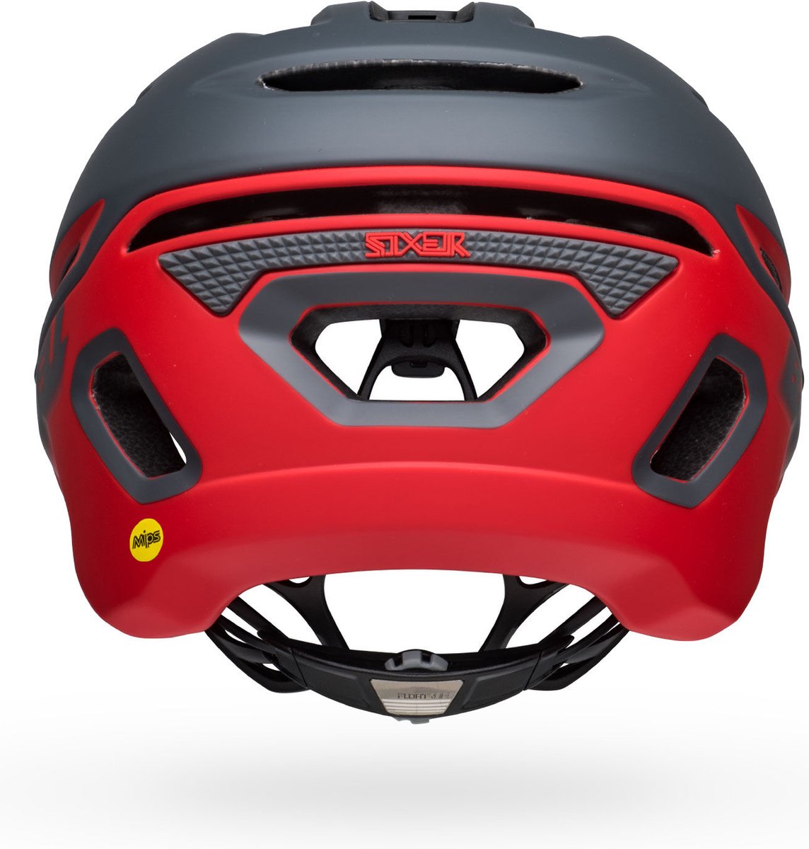 Bell Fahrradhelm Sixer Mips matt grau rot M 55-59 cm