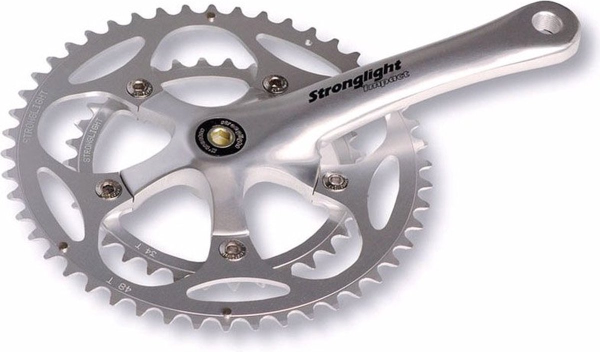 Stronglight Kurbelgarnitur 2F IMPACT 170 mm silber 34/48