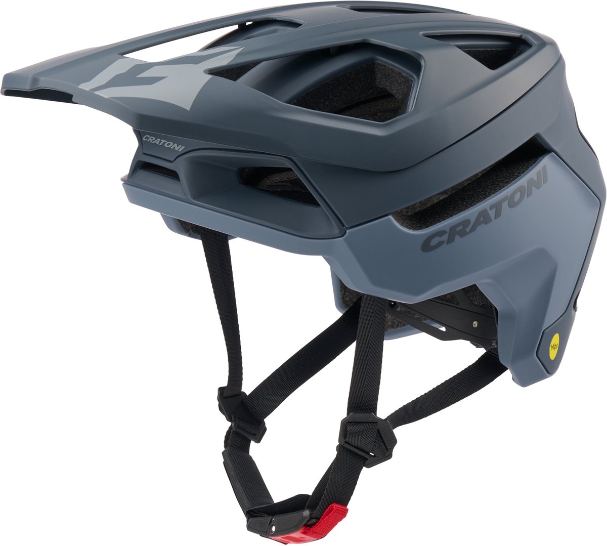 Fahrradhelm Cratoni MadFlex MIPS RECCO grau matt, Gr. M/L (58-61cm)