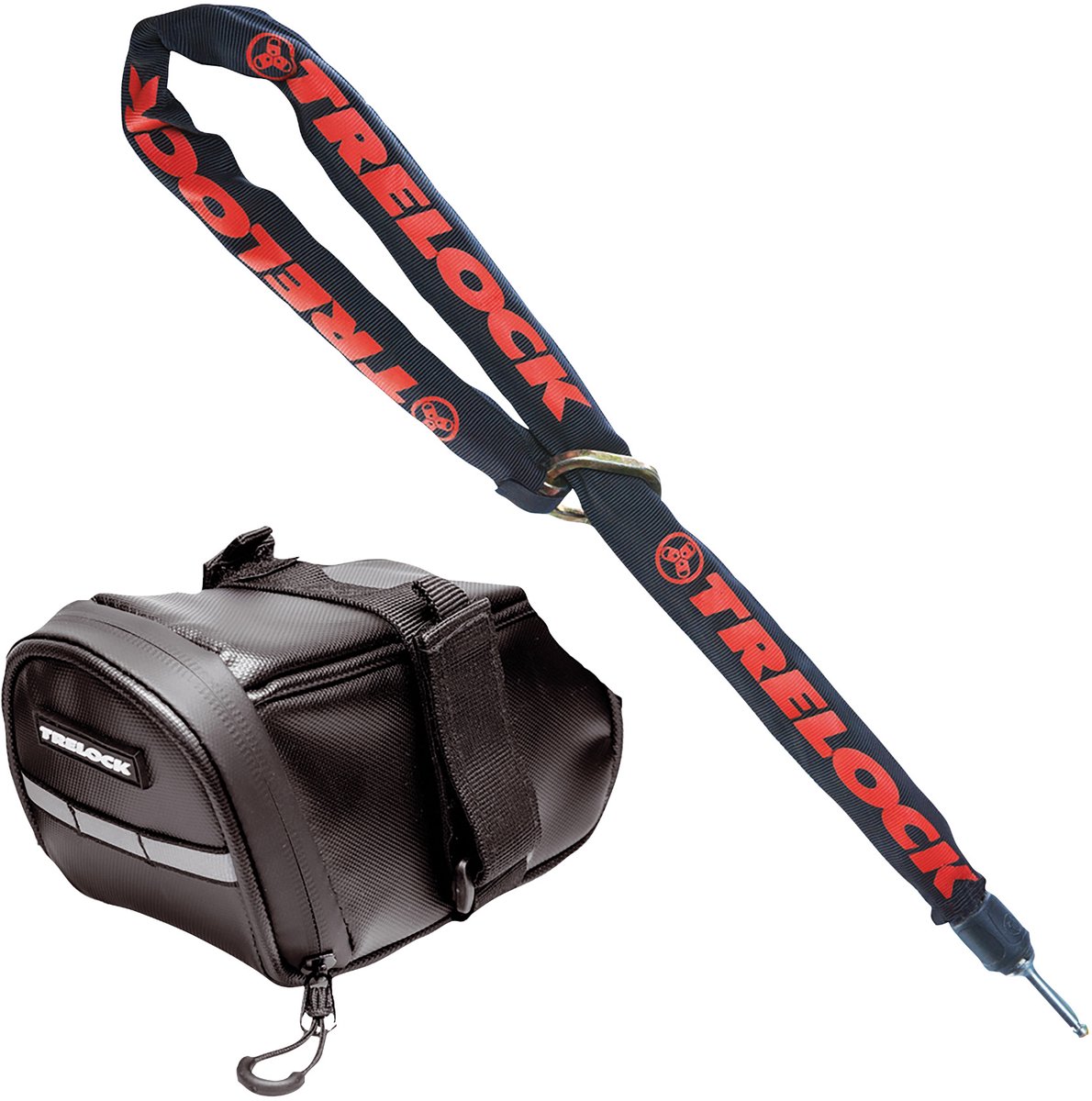 TRELOCK Kit ZR 355 150 mit Satteltasche, Größe 355 - flexible Diebstahlsicherung