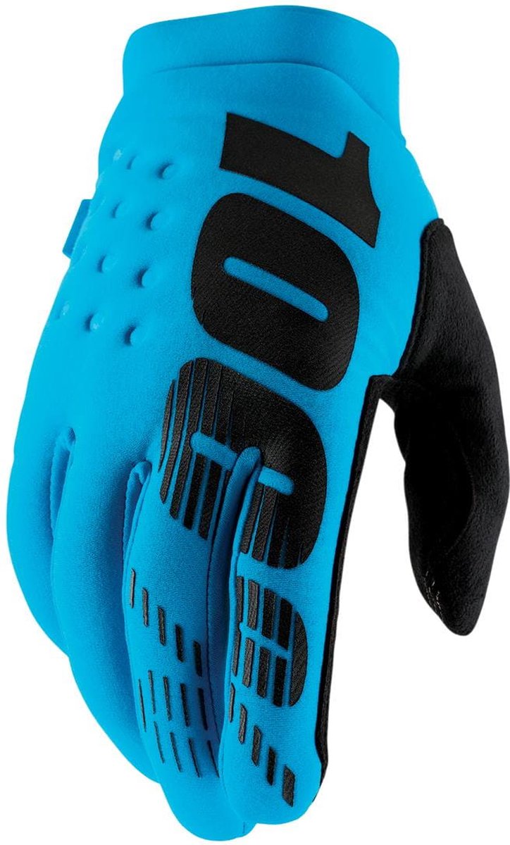 100% Brisker Cold Weather Glove L turquoise - warmer MTB-Handschuh mit Top-Grip