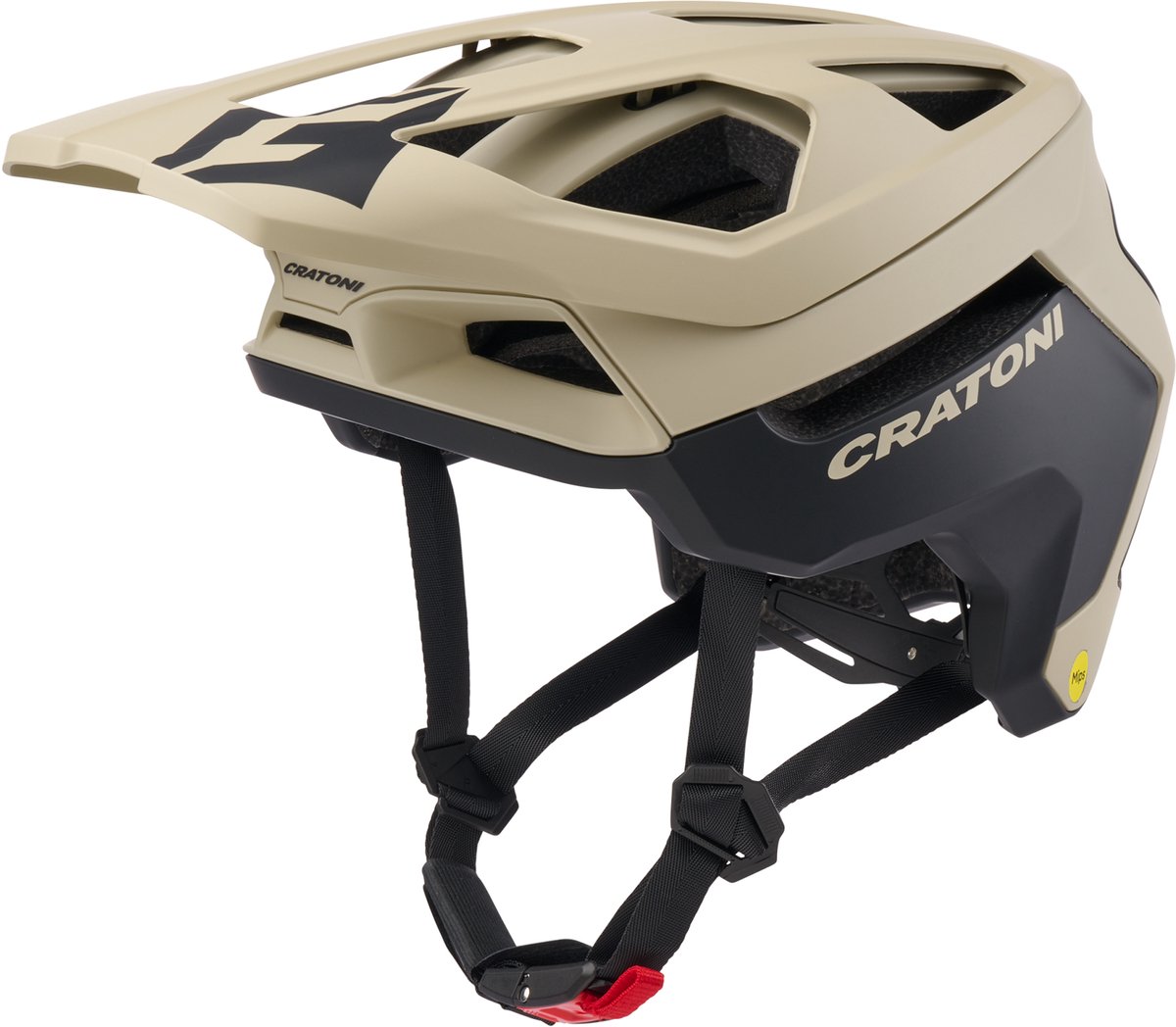 Fahrradhelm Cratoni MadFlex MIPS RECCO sand matt, Gr. M/L (58-61cm)