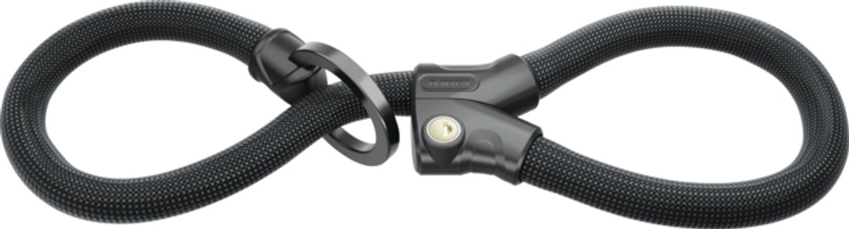 ABUS Infinity Loop 1806/140 Kettenschloss - 140 cm, Ø6 mm, Double-Loop, IvyTex, Sicherheitslevel 6, schwarz