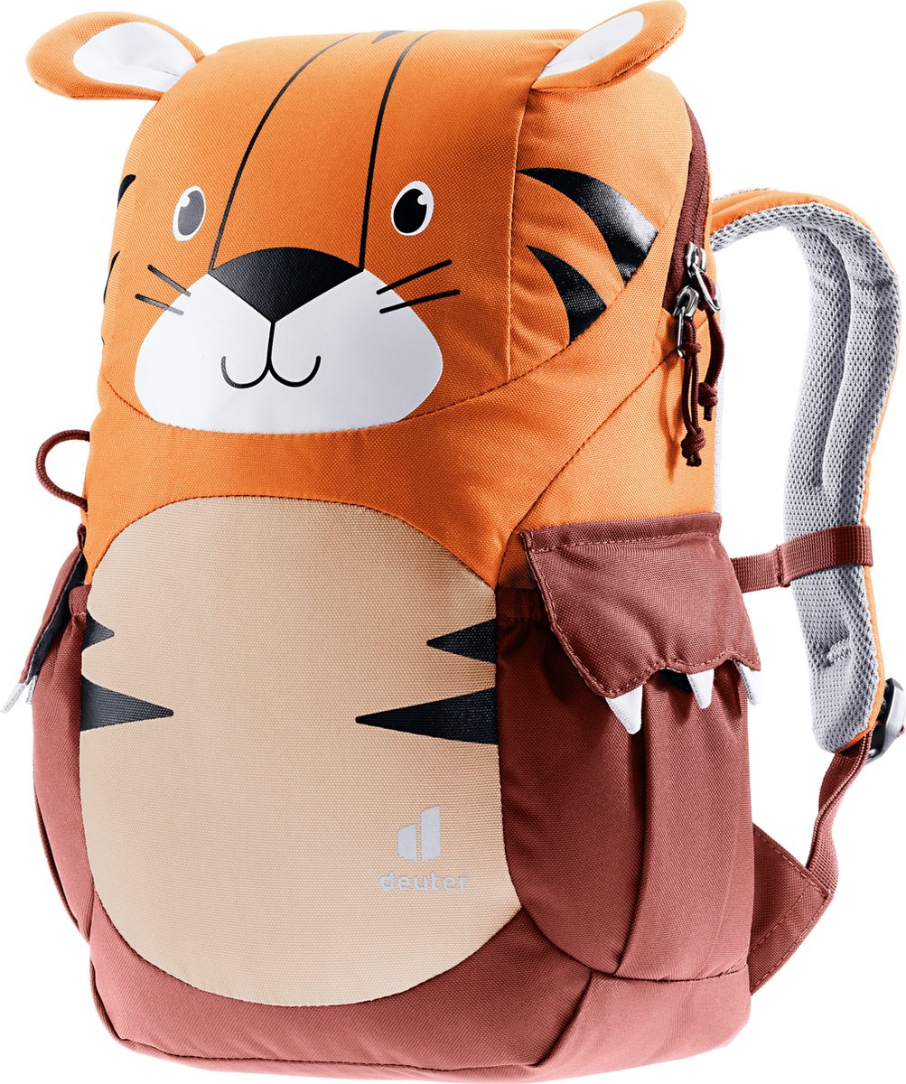 Deuter Kikki Kinderrucksack 8L - Mandarine-Redwood Robust & Reflektierend