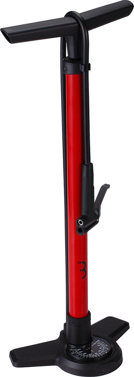 BBB Cycling BBB Standpumpe AirBoost composite base One Size rot - schnelle Hochdruck-Befüllung