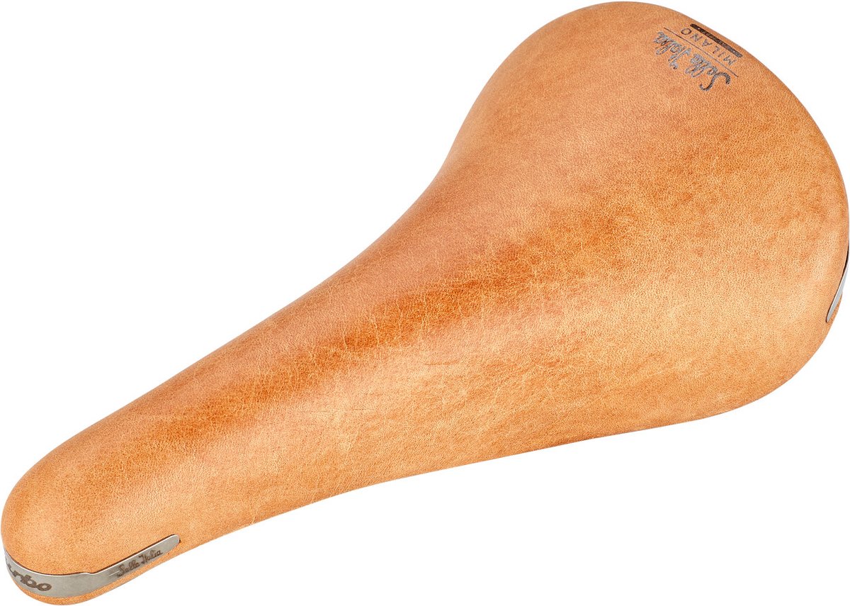 Selle Italia Turbo Racer Light Brown L1 Echtleder-Rennradsattel 146 × 275 mm