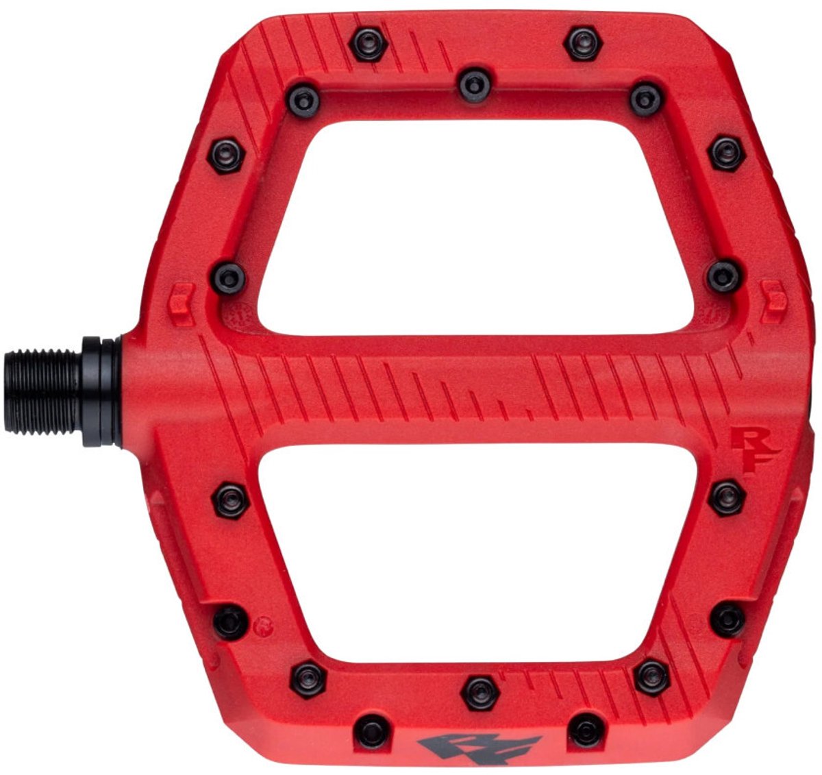 Race Face Chester Small Plattform-Pedal, red - robustes MTB-Pedal mit sicherem Grip
