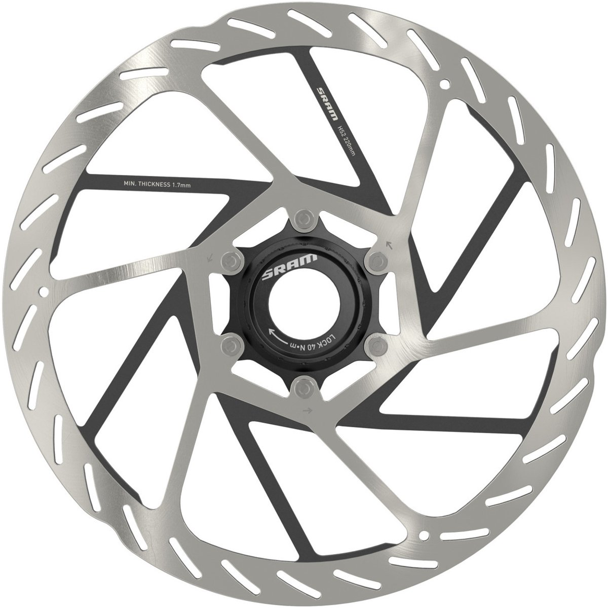 SRAM Bremsscheibe HS2 Centerlock / 220 mm - 220 mm