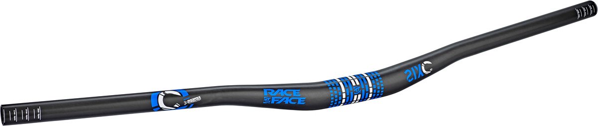 Race Face SixC DH Riser Lenker, 31.8, 785x19mm, blau/schwarz - maximale Kontrolle im Downhill