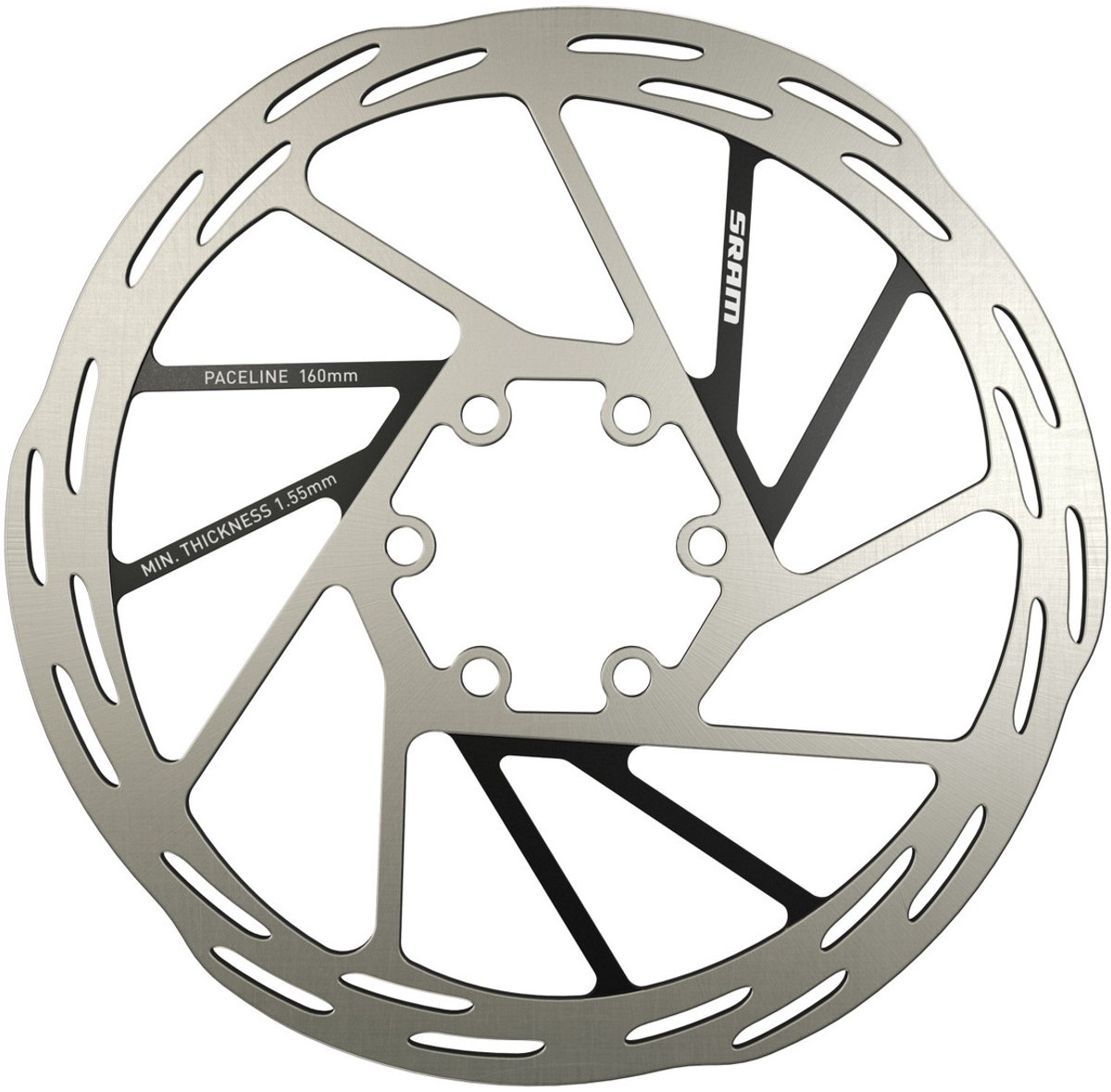 SRAM Bremsscheibe Paceline 6-Loch 160 mm - leises, kontrolliertes Bremsen am Rennrad
