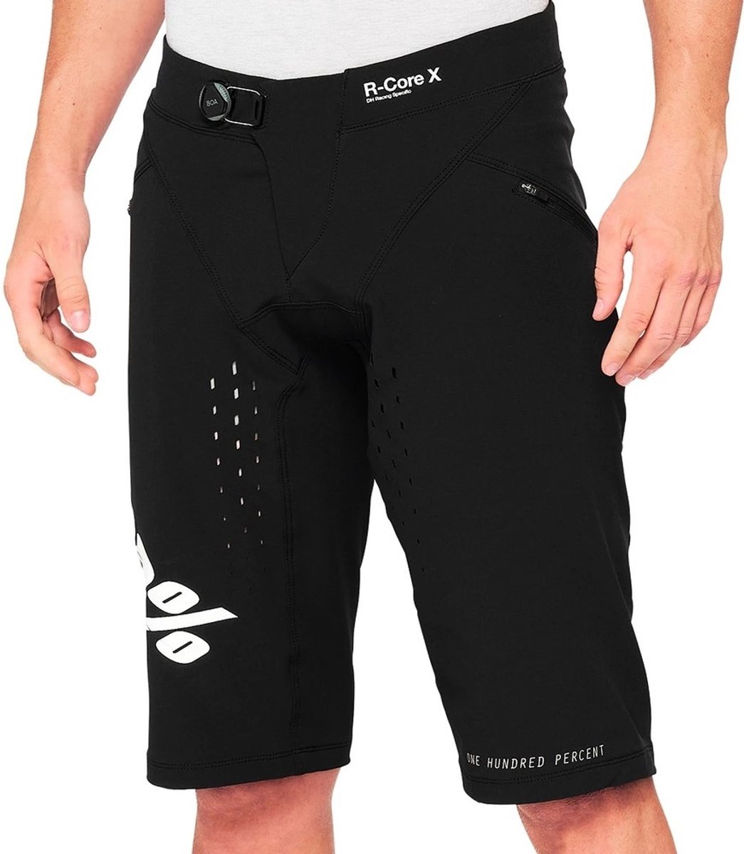 100% R-Core Youth Short (SP21) 24" black - robuste MTB-Short für junge Rider