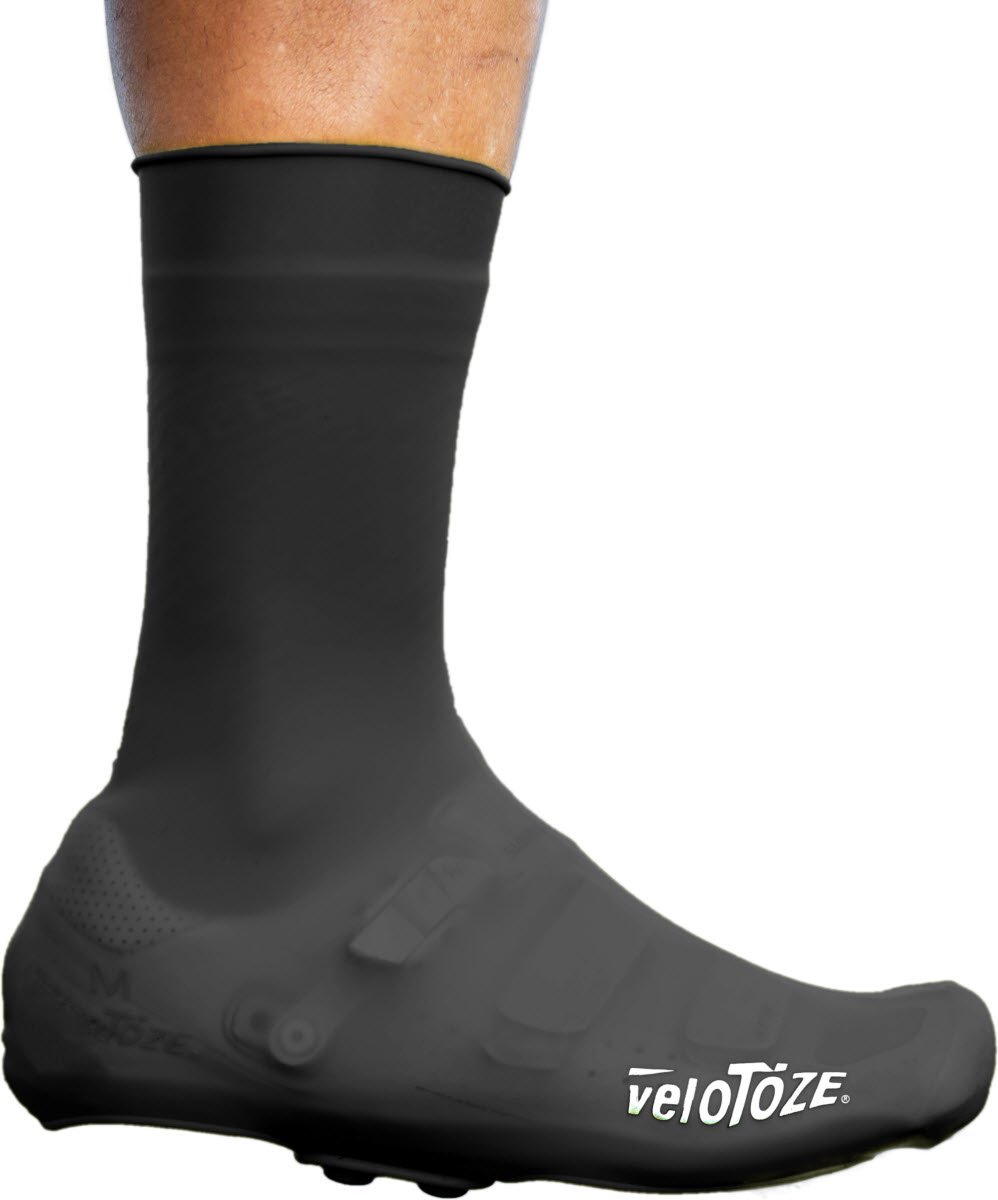 VeloToze Silicone Snap Road Überschuh S (37-40) Schwarz - wasser- und winddicht