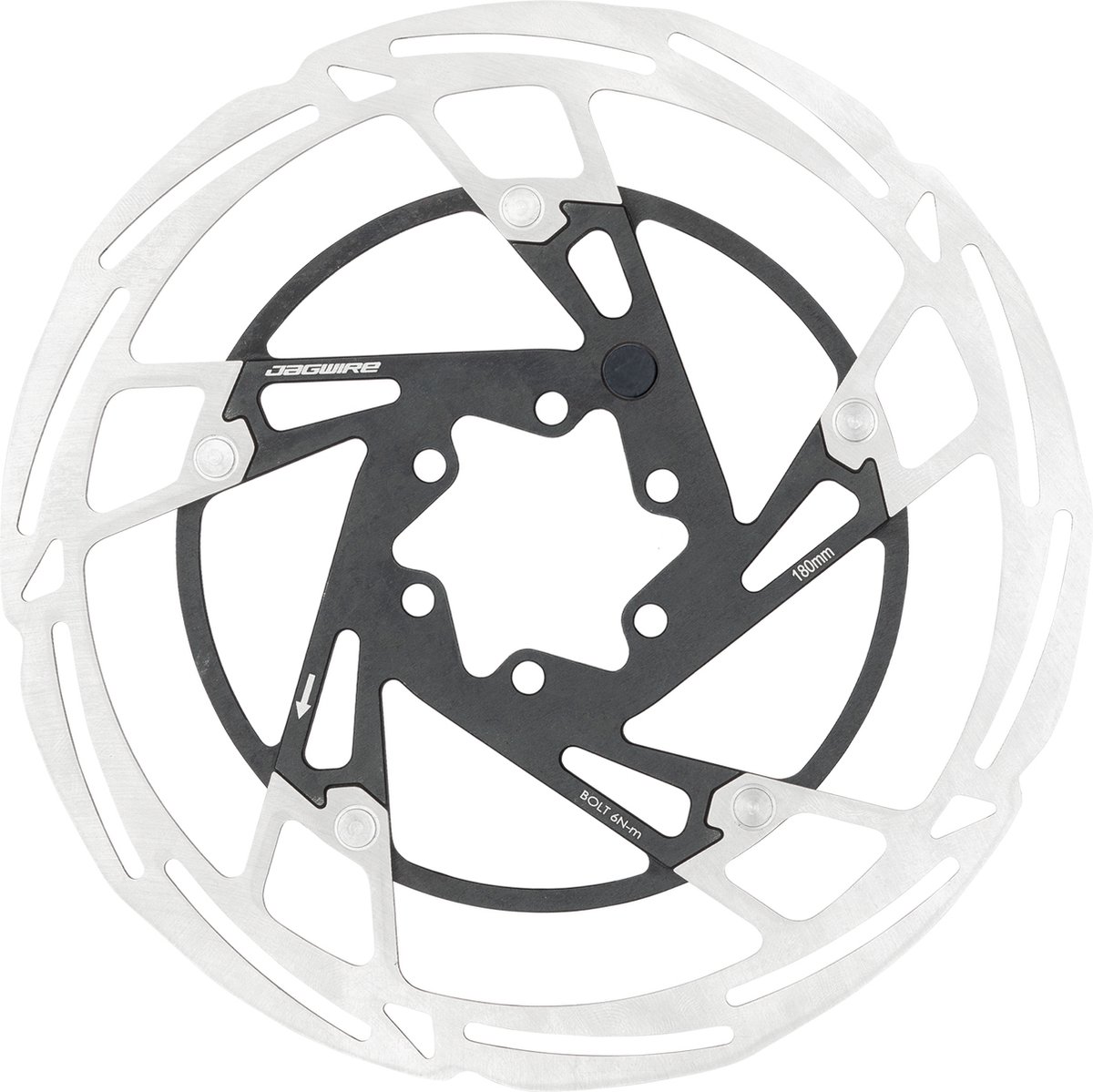 Jagwire Bremsscheibe Pro LR2-E 6-Loch 220 mm Silber - leise, stark, eBike-tauglich