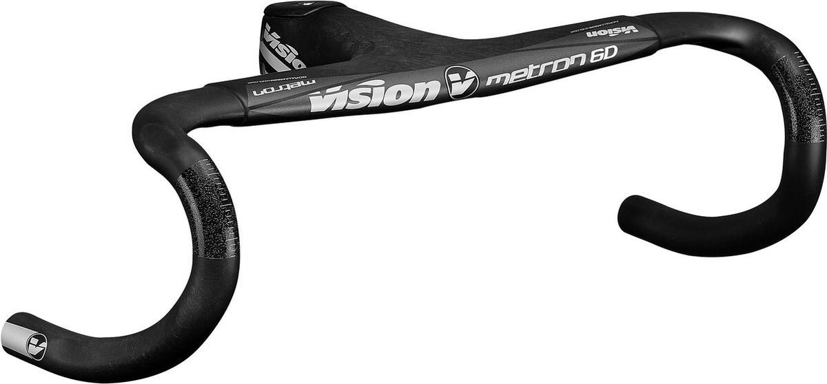Vision Lenker Metron 6D Integrated 130 x 440 mm Schwarz - aerodynamischer Carbon-Integrallenker