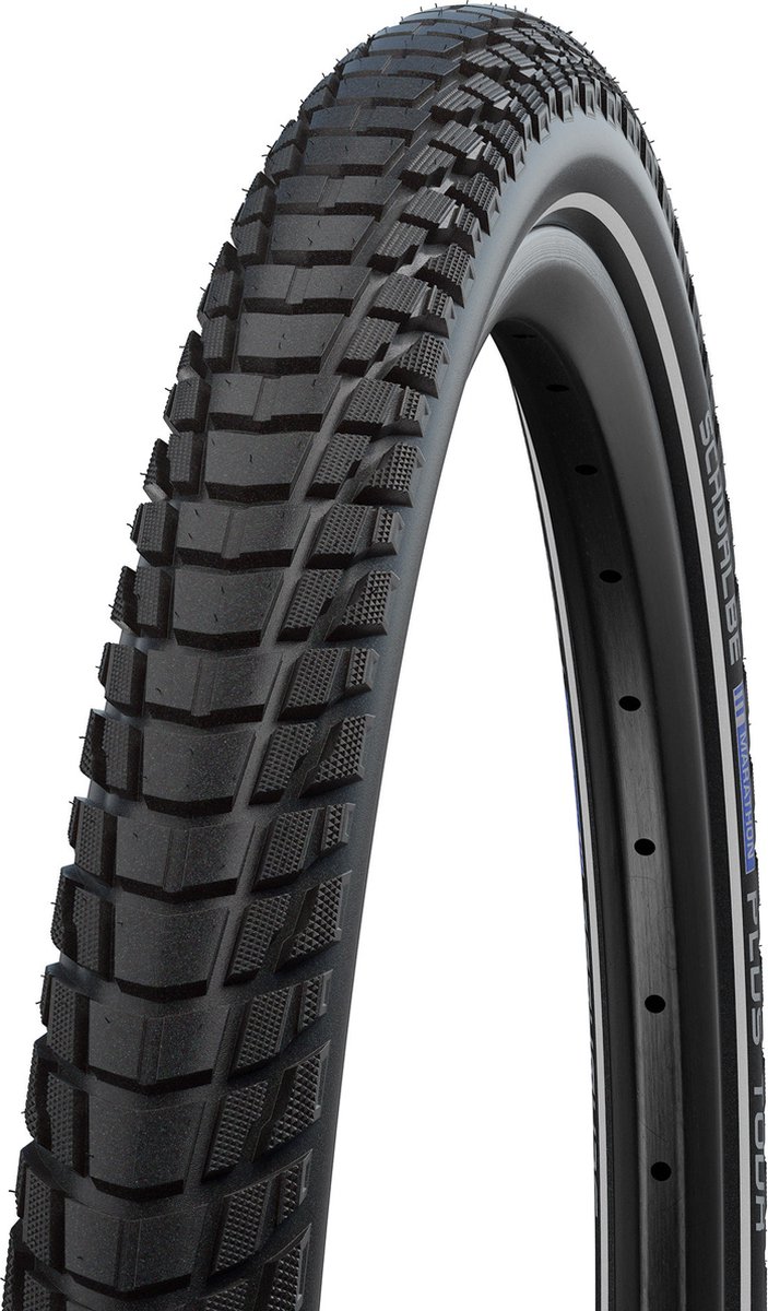 Schwalbe Marathon Plus Tour 28x2.0 (50-622) Schwarz - unplattbarer Trekkingreifen mit SmartGuard