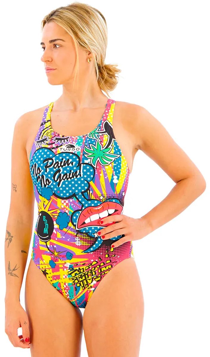 Bañador para mujer Turbo Crazy Comic