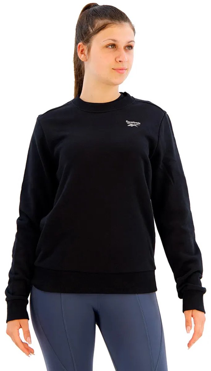 Felpa donna girocollo Reebok Identity Small Logo French Terry