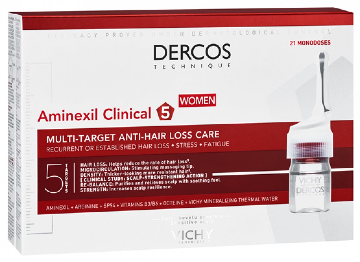 Vichy Dercos Aminexil Clinical Mujer 21 Ampollas 6ml - Vichy