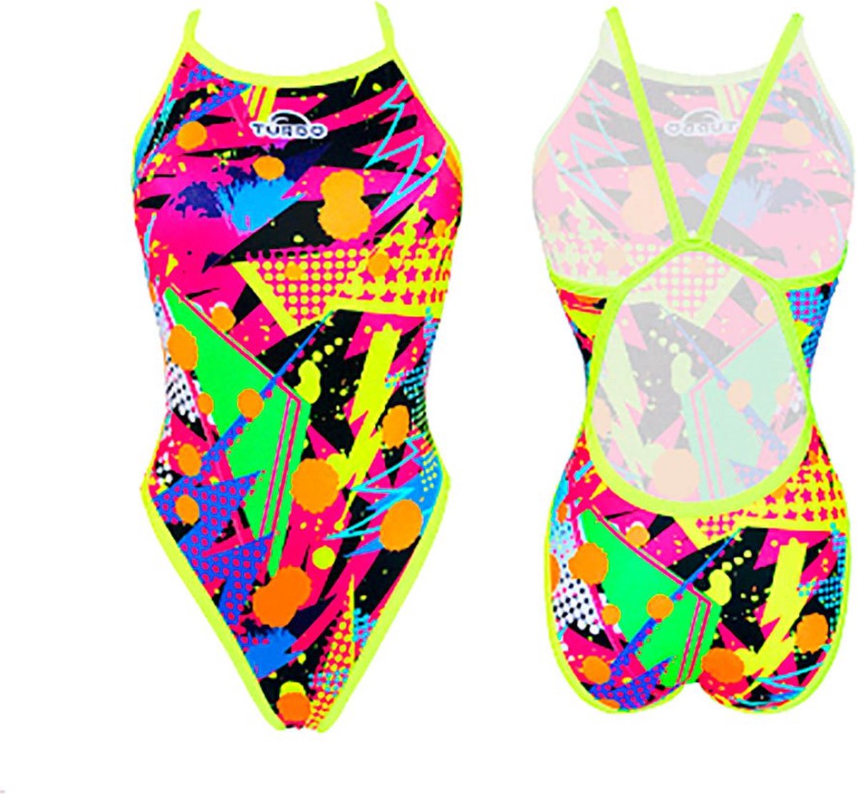Custome da bagno intero da bambina Turbo Pop Party Revolution