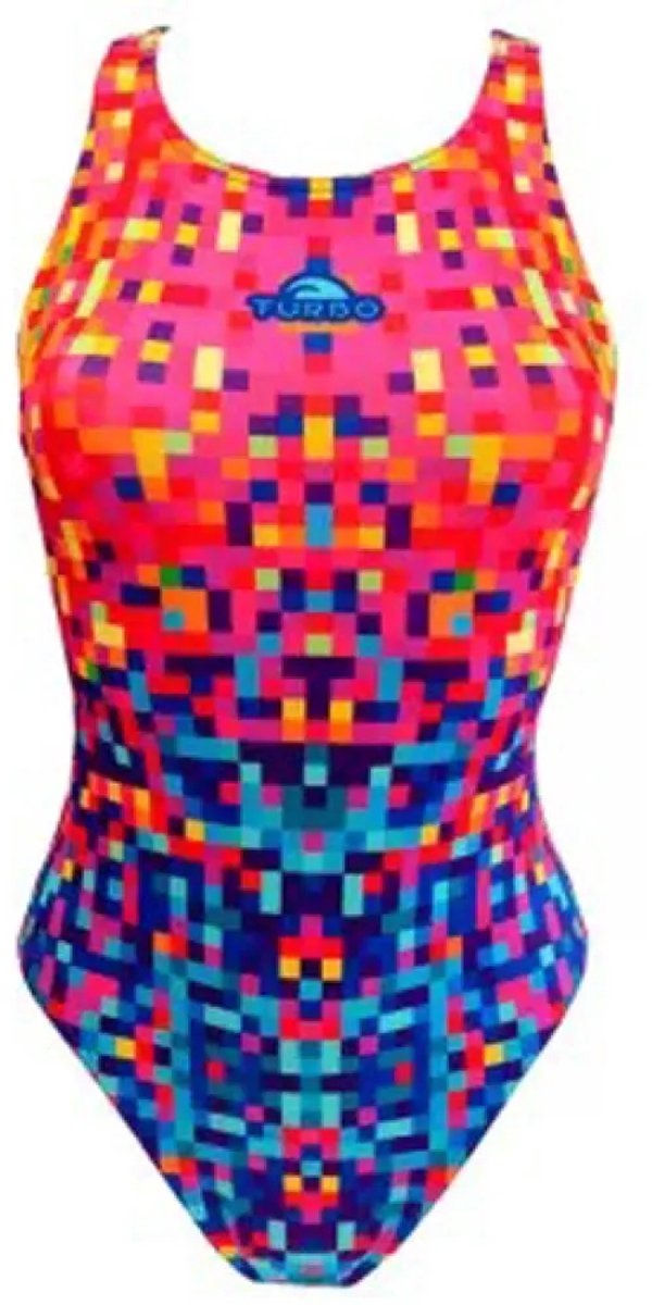 Costume da bagno donna a 1 pezzo Turbo Pixels