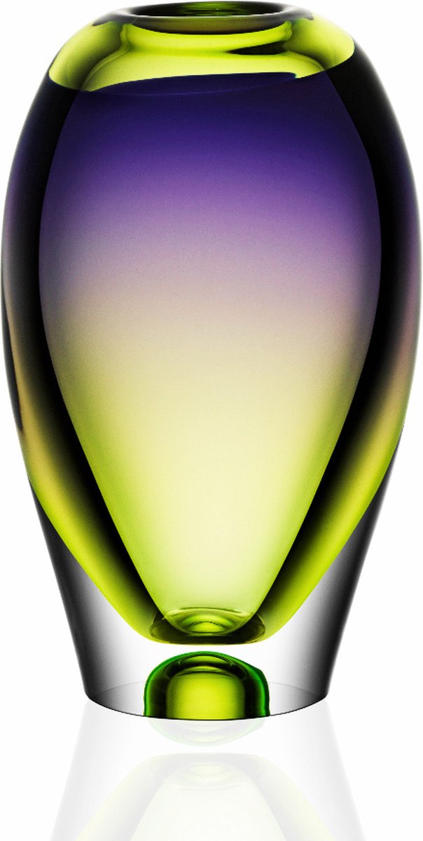 Kosta Boda Jarrón Vision 255 mm Morado-verde