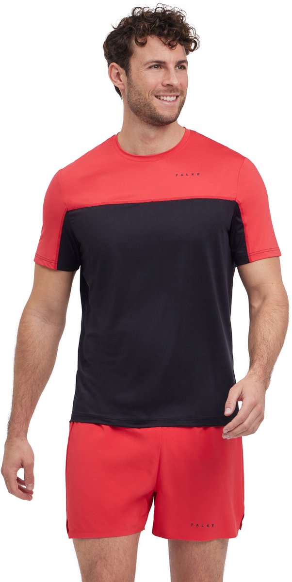 FALKE® RU SS Tee Heat T. L - T-shirt de course respirant et confortable, idéal pour l'entraînement performant.