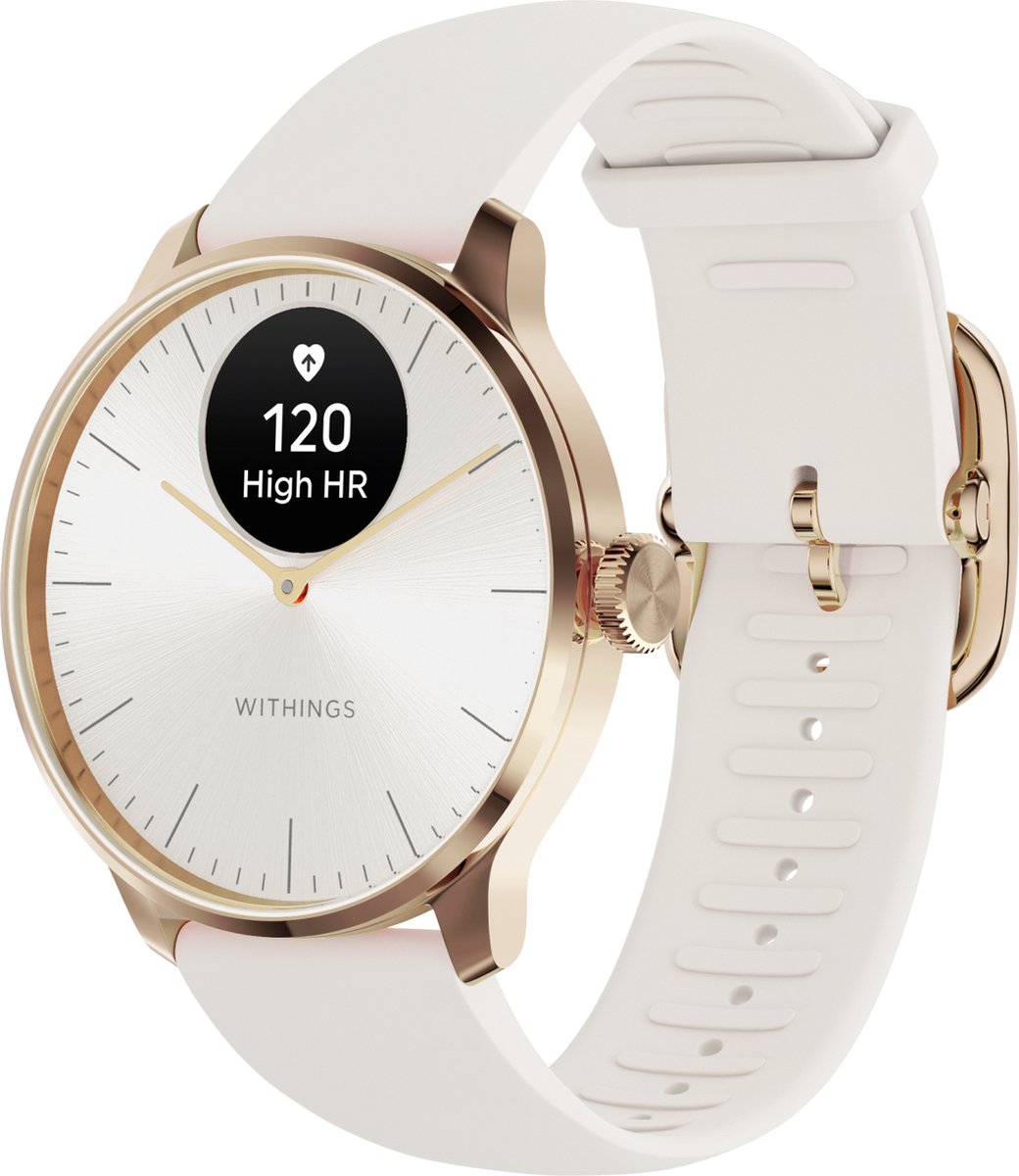Montre connectée Withings Scanwatch Light 37mm - Suivi de santé et d'activité, design élégant pour les coureurs