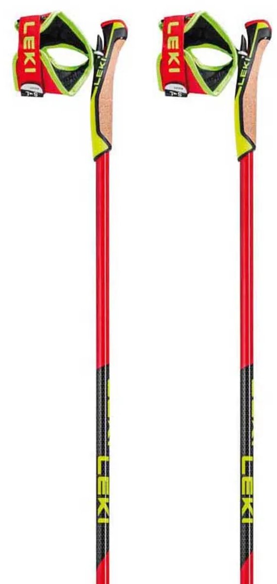 Leki PRC 750, bastones de esquí de fondo, negro/rojo