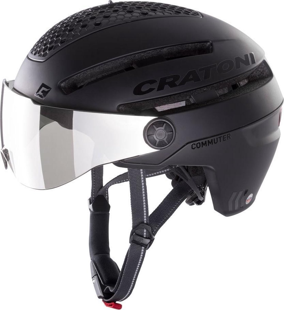 Cratoni Commuter, casco de bicicleta, negro
