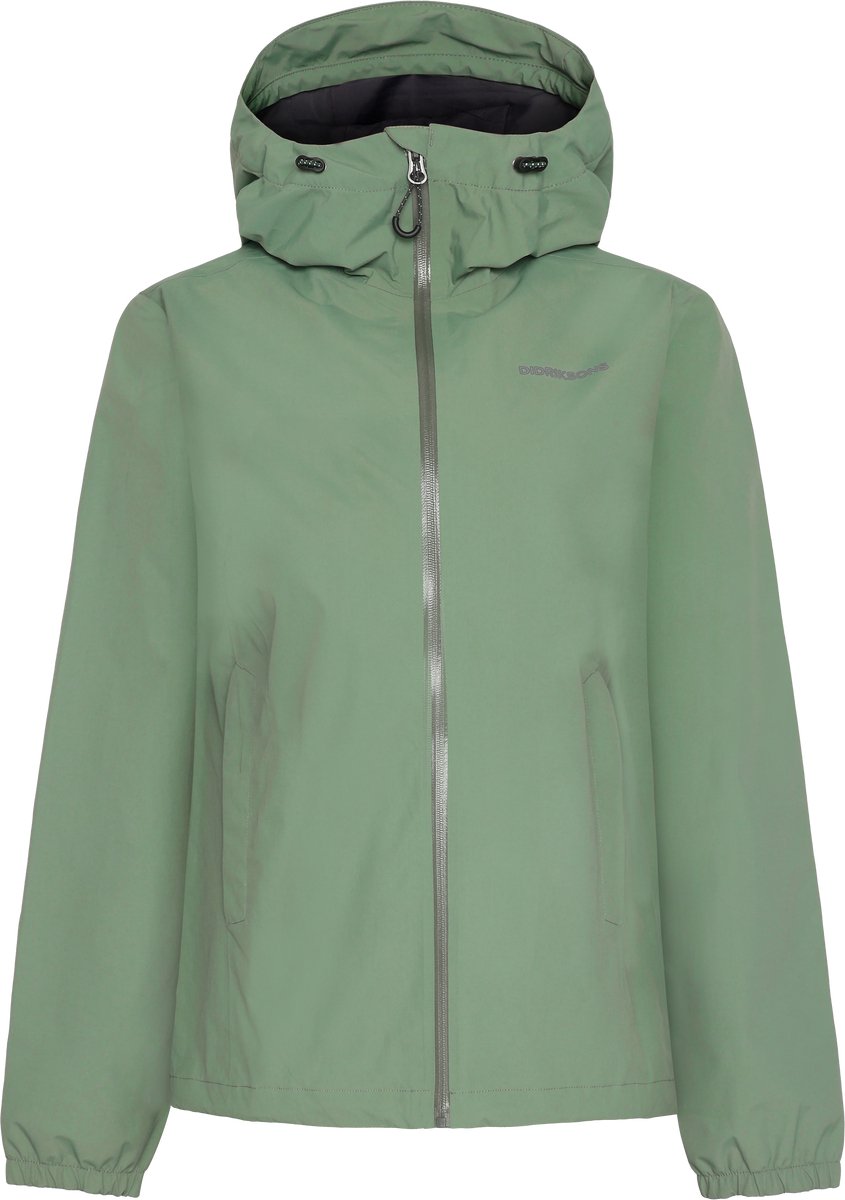 Didriksons Varja, chaqueta impermeable, mujer, light moss