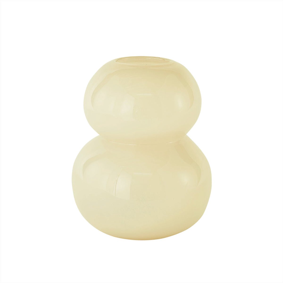 OYOY Vase Lasi 30 cm Vanilla