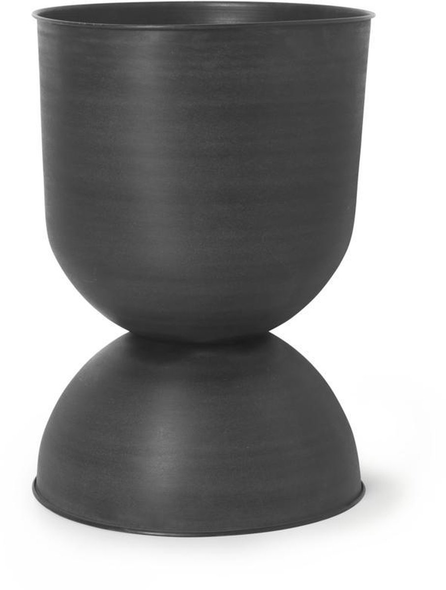Ferm Living Vaso da fiori Hourglass piccolo Ø30 cm nero-grigio scuro