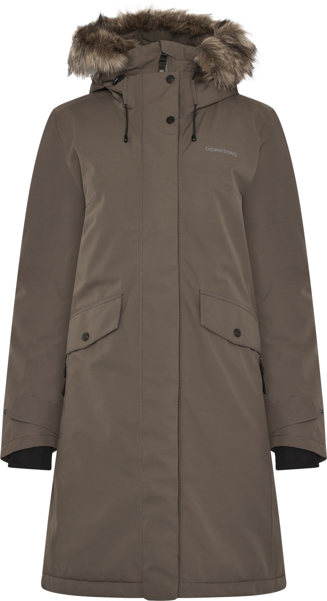 Didriksons Erika, parka, mujer, marrón