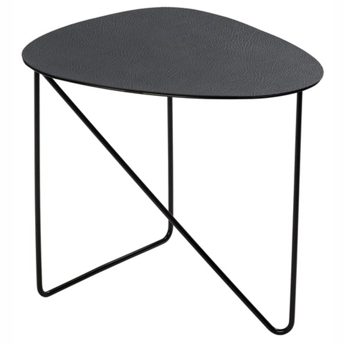 LIND DNA Tavolino Curve Hippo L Nero, antracite