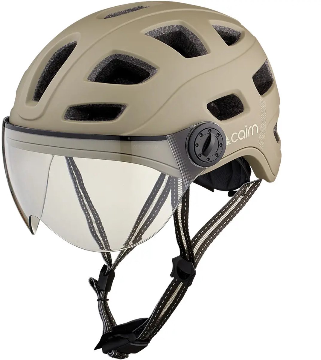 Cairn Quartz Visor, casco de ciclismo, khaki