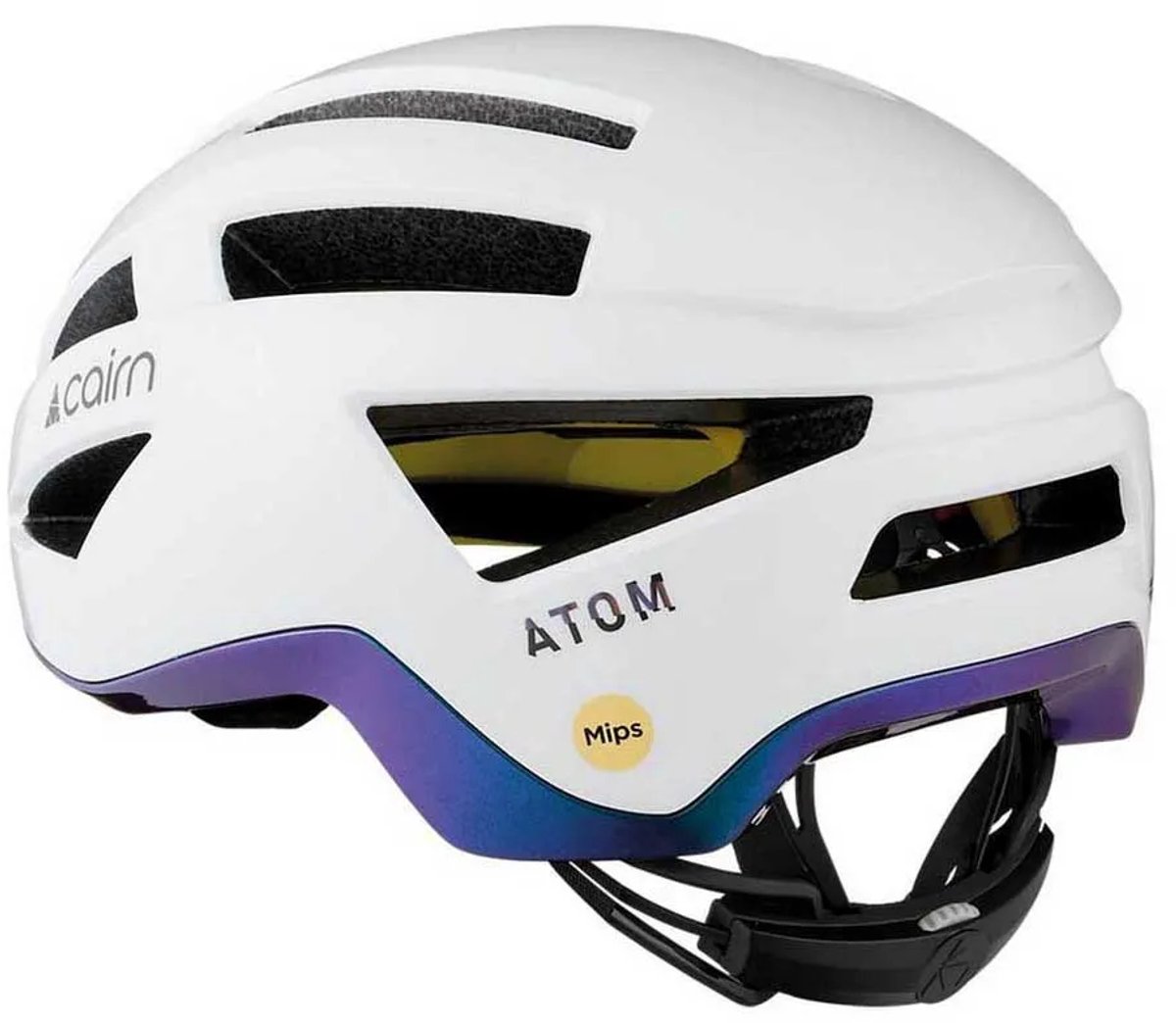 Cairn Atom MIPS, casco de bicicleta, blanco