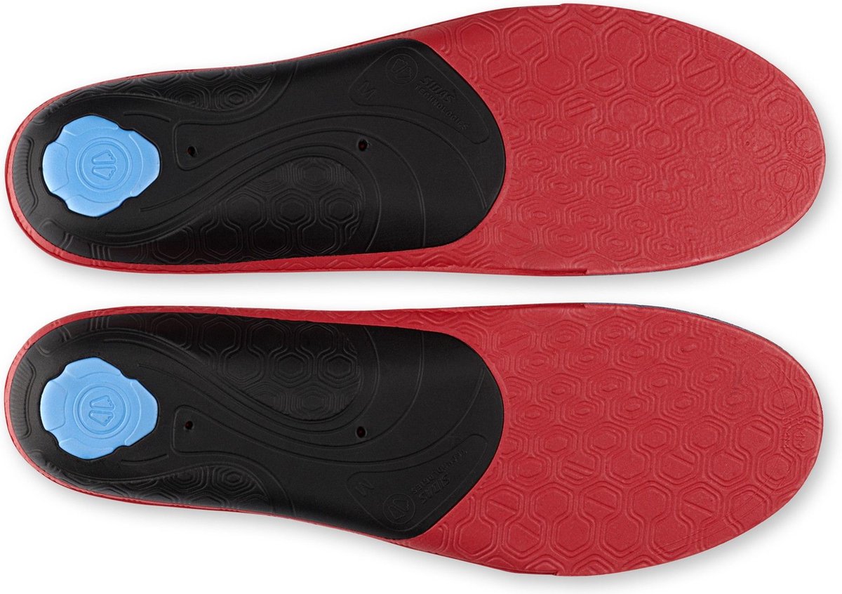 Sidas 3feet Eco Warm Low, plantilla, negro/rojo