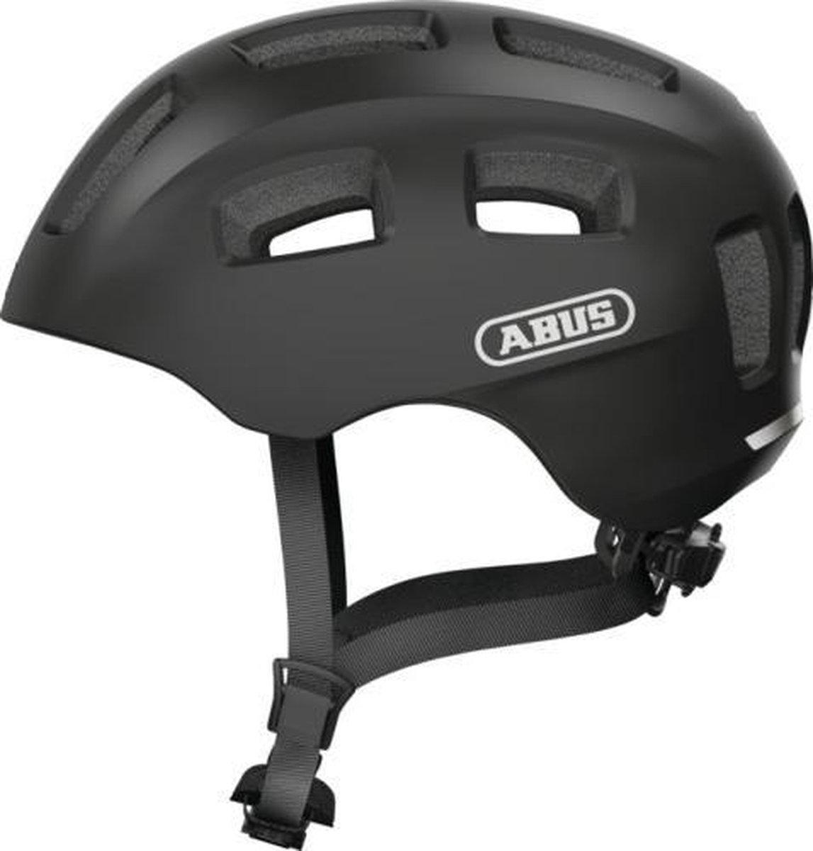 Abus Youn-I 2.0, casco de bicicleta, junior, negro mate