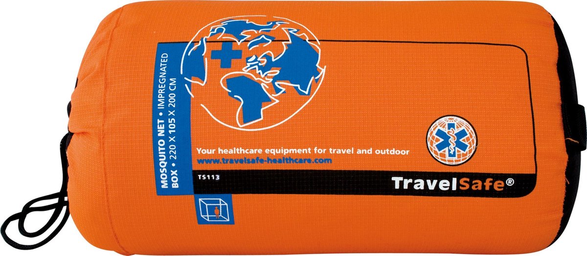 TravelSafe Caja Mosquitera Rectangular, 1 persona.