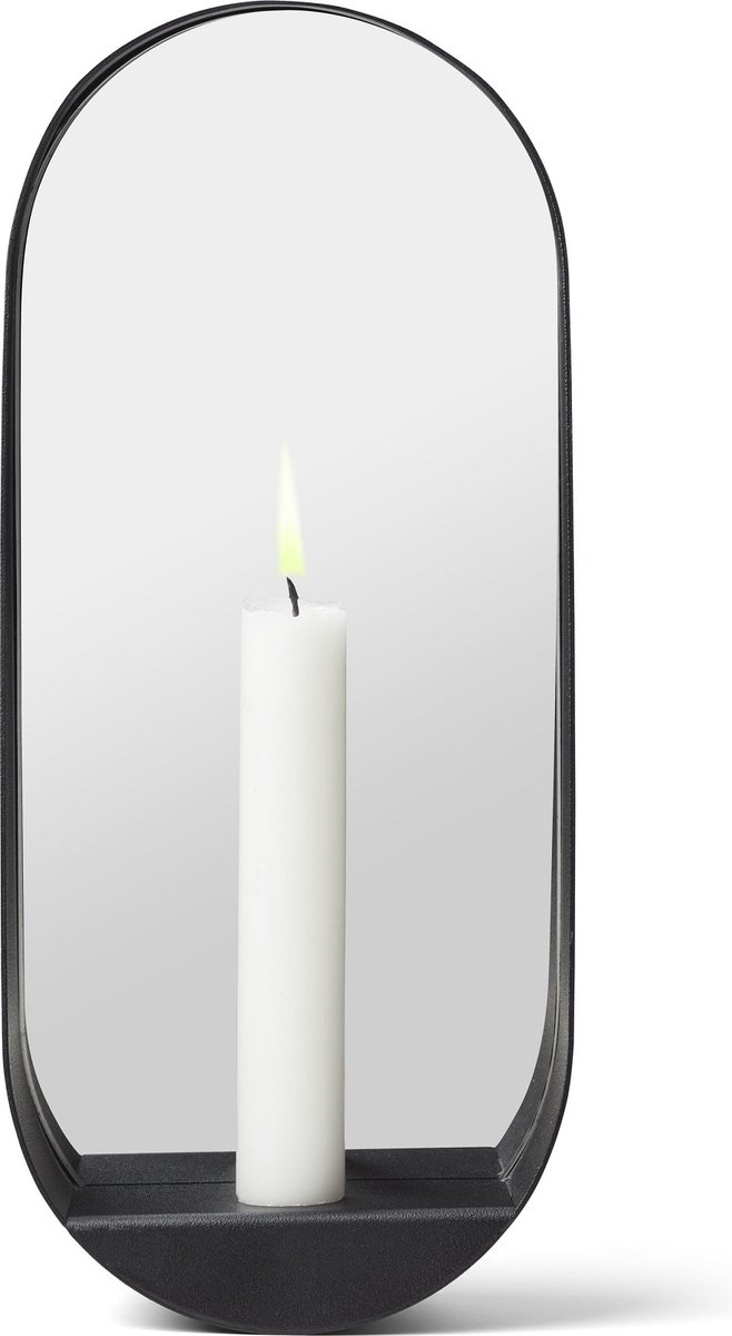 Gejst Espejo / Candelabro ovalado Glim 12x28 cm negro