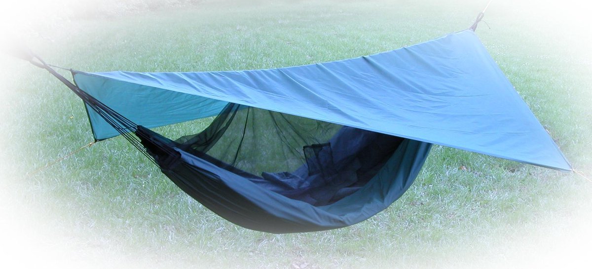 Hamaca TravelSafe con cortavientos, verde