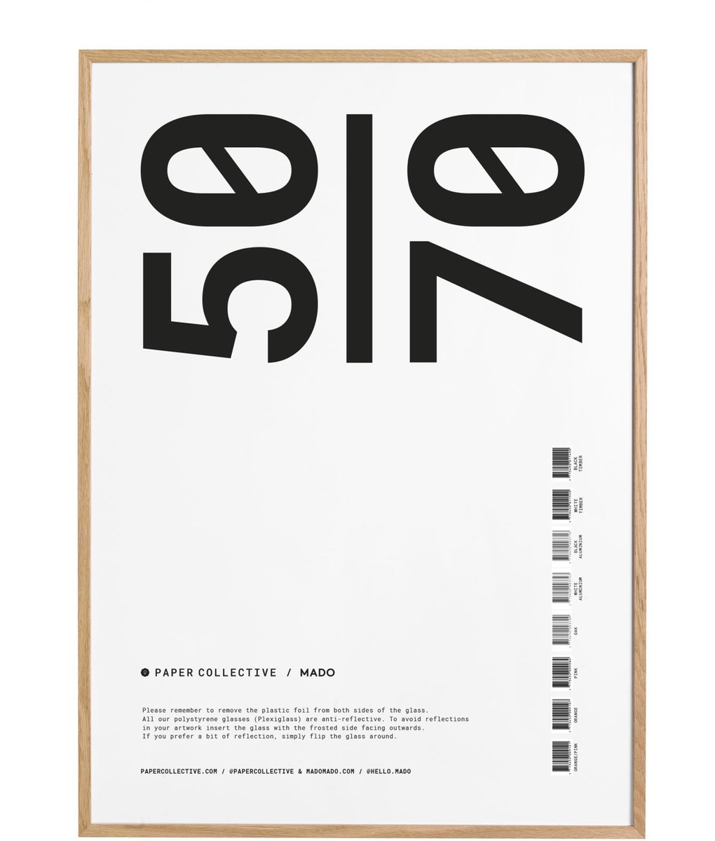 Paper Collective Marco Paper Collective plexiglás-roble 50x70 cm