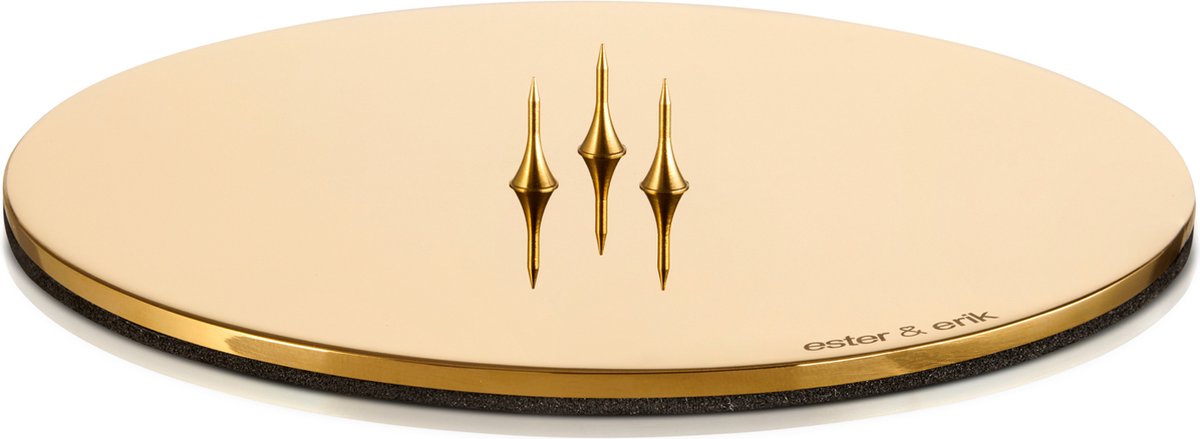ester & erik Plato para vela ester & erik Ø12 cm brillante Dorado